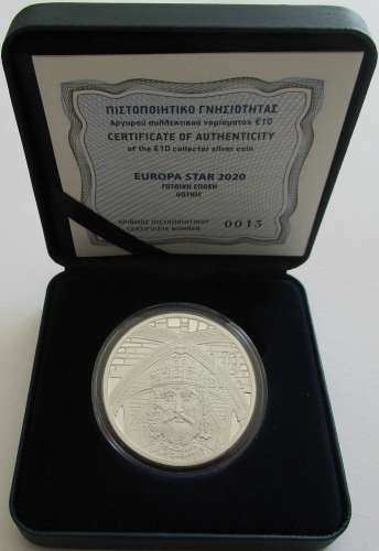 Griechenland 10 Euro 2020 Europastern Gotik