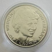 Gibraltar 1 Crown 1991 10 Years Royal Wedding