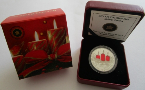 Kanada 10 Dollars 2013 Holiday Candles