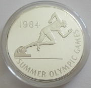 Jamaika 25 Dollars 1984 Olympia Los Angeles Sprint