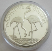 Bahamas 25 Dollars 1985 Tiere Kuba-Flamingo