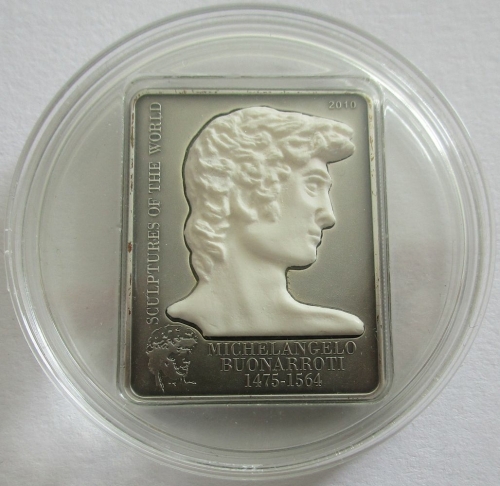 Cook-Inseln 5 Dollars 2010 Sculptures of the World David