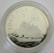 Spain 1000 Pesetas 1998 Expo in Lisbon Silver