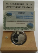 Spain 1000 Pesetas 1998 20 Years Constitution Silver