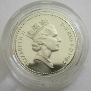 United Kingdom 1 Pound 1987 England Oak Tree Silver Proof