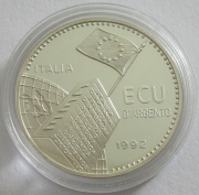 Italy 20 ECU 1992 35 Years Treaty of Rome Silver