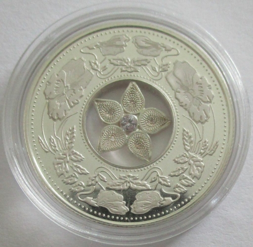 Fiji 10 Dollars 2012 Jewel Filigree Silver