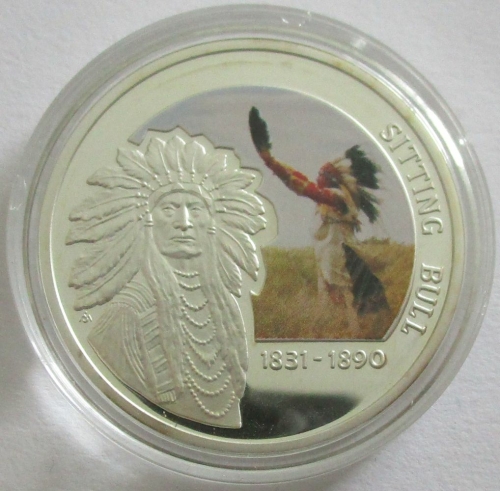 Niue 1 Dollar 2010 Sitting Bull Silver