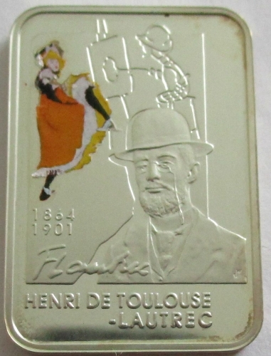 Niue 1 Dollar 2008 Painters Henri de Toulouse-Lautrec Silver