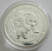 China 10 Yuan 2004 Panda 50 Years China Construction Bank...