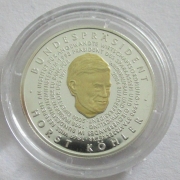 Togo 250 Francs 2004 President Horst Köhler Silver