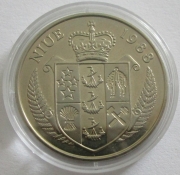 Niue 5 Dollars 1988 Football Euro in Germany