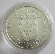 Portugal 50 Escudos 1968 Pedro Alvares Cabral Silver