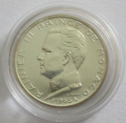 Monaco 5 Francs 1966 Prince Rainier III Silver