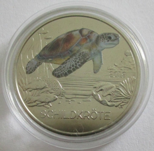 Austria 3 Euro 2019 Wildlife Sea Turtle