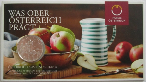 Österreich 10 Euro 2016 Bundesländer Oberösterreich BU