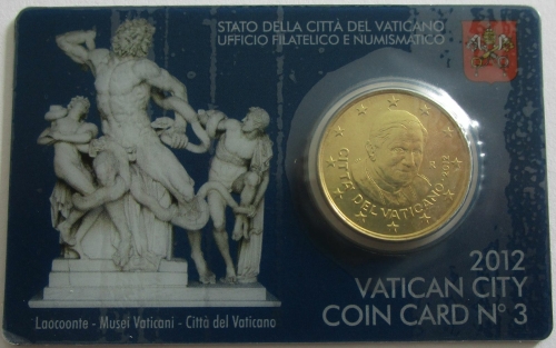 Vatikan 50 Cent 2012 Coincard
