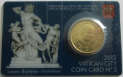 Vatican 50 Cent 2012 Coin Card