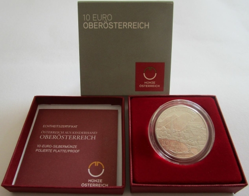 Österreich 10 Euro 2016 Bundesländer Oberösterreich PP