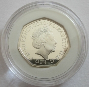 Großbritannien 50 Pence 2020 Tales of the Earth Megalosaurus