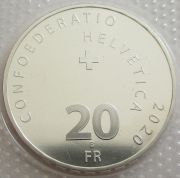 Schweiz 20 Franken 2020 Roger Federer BU