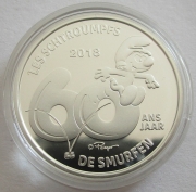 Belgium 5 Euro 2018 60 Years Smurfs Silver