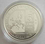 Belgium 5 Euro 2018 60 Years Smurfs Silver