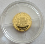 Somalia 20 Shillings 2020 Wildlife Elephant Gold