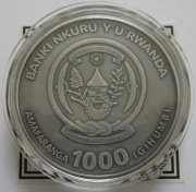 Rwanda 1000 Amafaranga 2021 Ships Sedov 3 Ounce Silver...