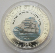 Somalia 250 Shillings 1998 Ships Cutty Sark Silver