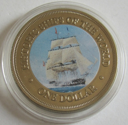 Cook Islands 1 Dollar 2003 Ships USS Constitution