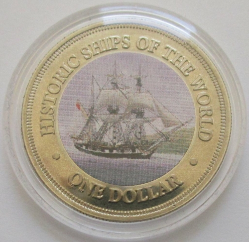 Cook Islands 1 Dollar 2003 Ships HMS Beagle