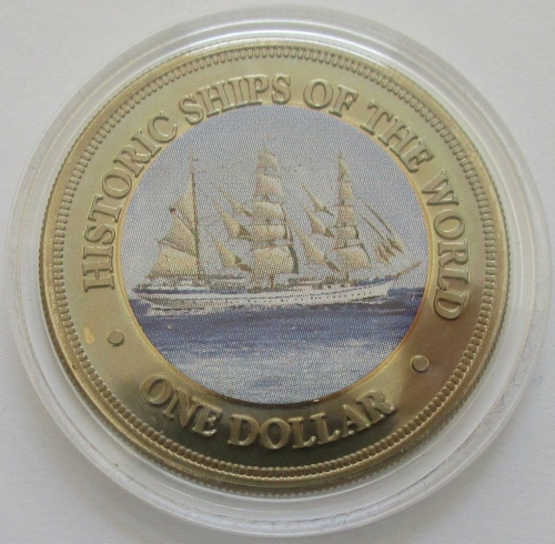 Cook-Inseln 1 Dollar 2003 Schiffe Gorch Fock I