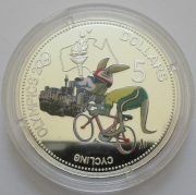 Solomon Islands 5 Dollars 2000 Olympics Sydney Cycling...