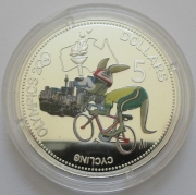 Solomon Islands 5 Dollars 2000 Olympics Sydney Cycling Silver
