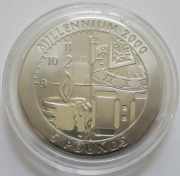 Gibraltar 5 Pounds 1999 Millennium Titanium