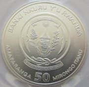 Ruanda 50 Amafaranga 2022 Lunar Tiger BU