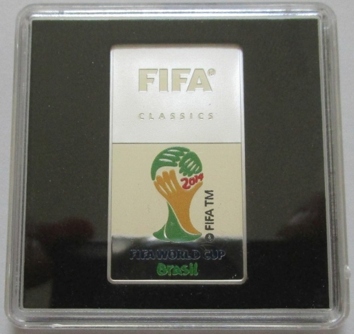 Samoa 1 Dollar FIFA Classics Football World Cup 2014 Brazil 1/2 Oz Silver
