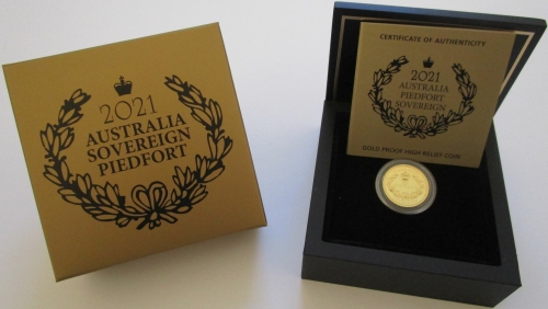 Australien 50 Dollars 2021 Sovereign Piedfort