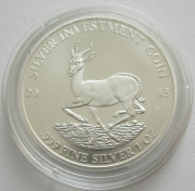 Gabon 1000 Francs 2013 Springbok 1 Oz Silver
