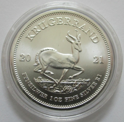 South Africa 1 Rand 2021 Krugerrand 1 Oz Silver