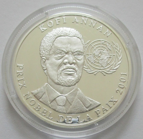 DR Kongo 10 Francs 2001 Kofi Annan