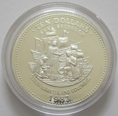 Bahamas 10 Dollars 1987 500 Jahre Amerika San Salvador