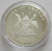 Uganda 10000 Shillings 1994 Fußball-WM in den USA