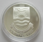 Kiribati 20 Dollars 1993 First Space Walk Silver