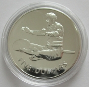 Kiribati 5 Dollars 1979 Native Silver BU