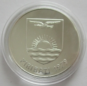 Kiribati 5 Dollars 1979 Native Silver BU