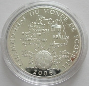 DR Congo 10 Francs 2006 Football World Cup in Germany Silver