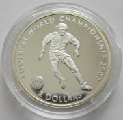 Cook Islands 2 Dollars 2002 Football World Cup in Japan...