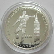 Ghana 500 Sika 2002 Football World Cup in England Silver